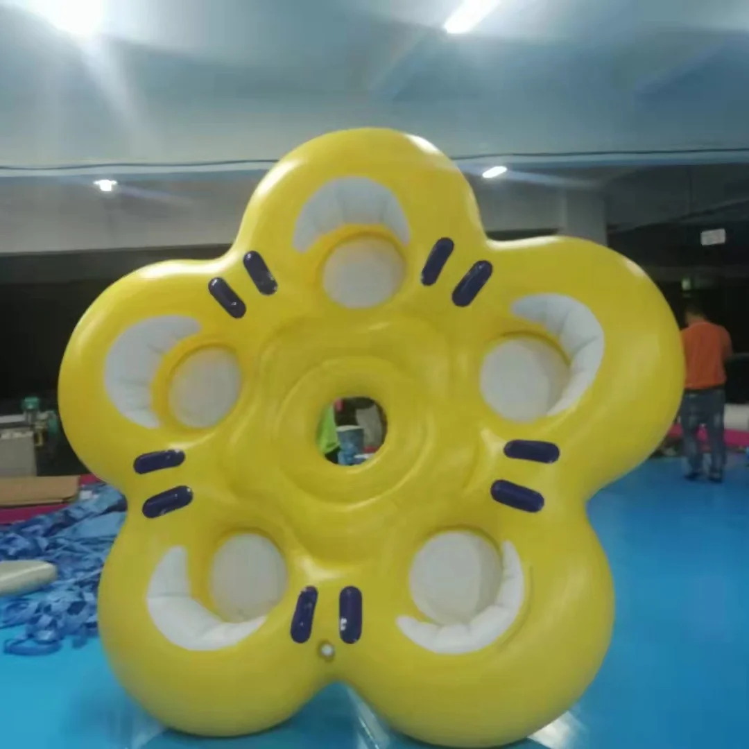 Factory New Style Summer Holiday Adults Beach Toy PVC Pool Floats Funny Water Games Inflatable Flower Pool Float For 5 Person