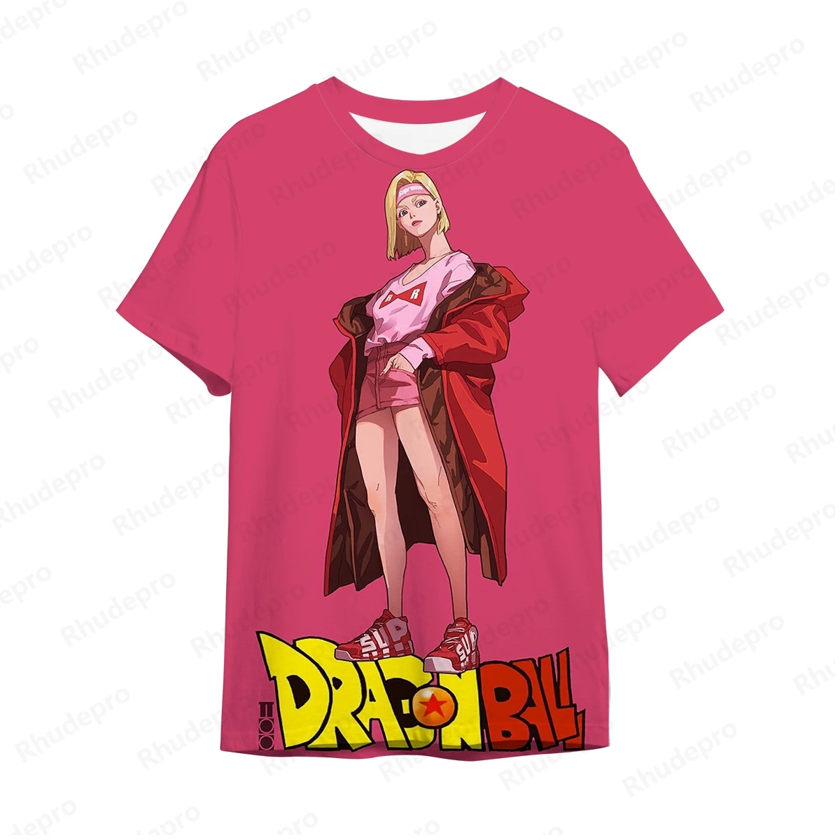 Camiseta DragonBallz extragrande masculina, camisas Vegeta Goku, roupas infantis hip-hop, estilo Harajuku, tendência de verão, 2024