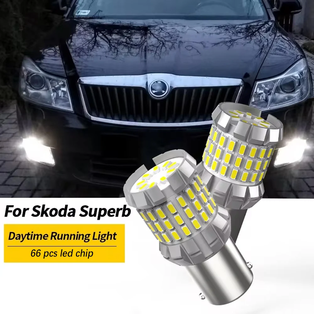 

BMTxms 4000LM Canbus P21W 1156 BA15S LED Bulb For Skoda Superb Octavia 2 3 FL 2010 2011 2012 2013 Daytime Running Light Car Lamp