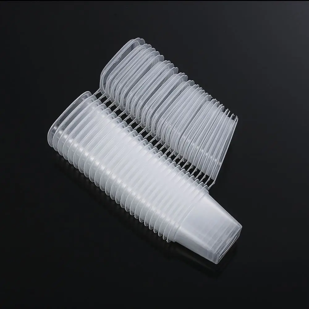 25Pcs Disposable Takeaway Plastic Palette Food Containers Pigment Paint Box Sauce Cup