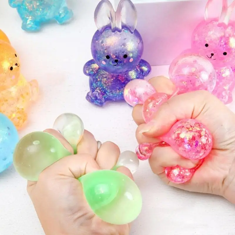 adorkable Squeeze Toy Novelty Gag Soft Squeeze Toy Rabbit สำหรับความวิตกกังวลสำหรับเด็กลดอุปกรณ์ของเล่นที่สนุกสนาน