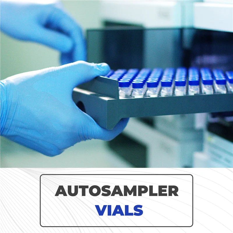 Exquisite-2ML Autosampler Vials Pack Of 100 - HPLC Vials 9-425 Vials With Blue Screw Caps