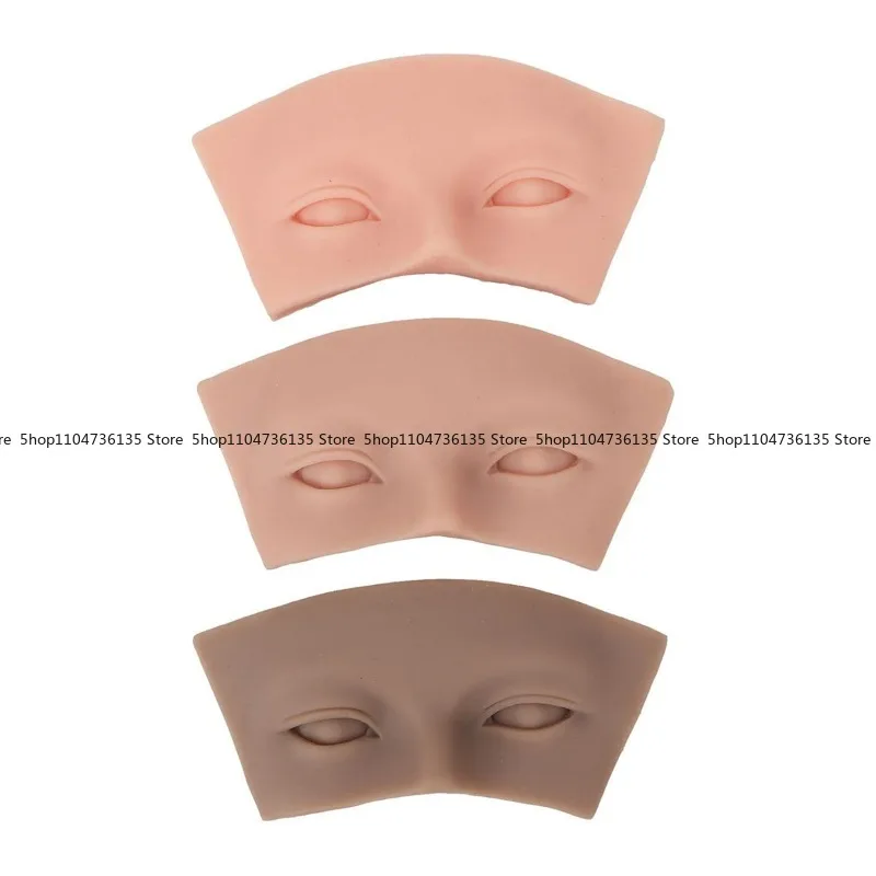 

3Pcs Eye Makeup Practice Silicone 3D Module, Embroidery Practice Leather Stage Makeup Module