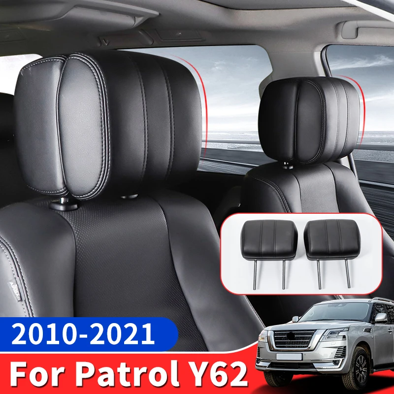 For Nissan Patrol Y62 off-Road Headrest Adjustable Memory Function Neck Pillow Interior Modification and Replacement Accessories