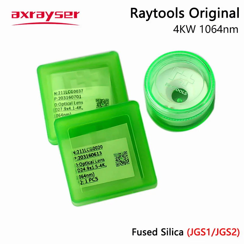 Imagem -02 - Raytools Original Lente Laser 4kw 1064nm de Proteção Óptica 27.9*4.1 24.9*1.5 211lcg0037 211lcg0020 Cerâmica 120274100b Cabeça Peças