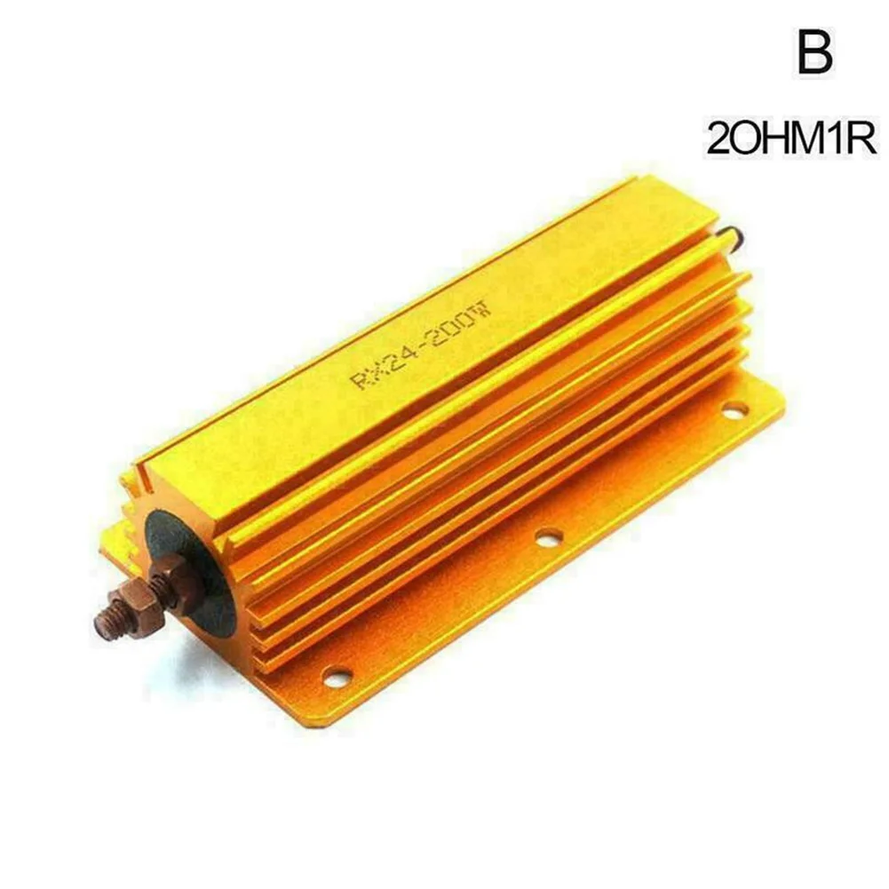 1ohm 2ohm 4ohm 8ohm 8R 200W Watt Power Metal Resistor 4 Tube Amp Test Dummy Load Metal Resistor Passive Components Semiconductor