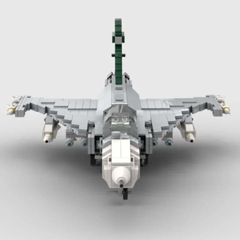 Moc Mattoni da costruzione Modello militare Il JAS-39 Gripen Fighter Tecnologia Blocchi modulari Regali Giocattoli per bambini Set fai da te Assemblaggio