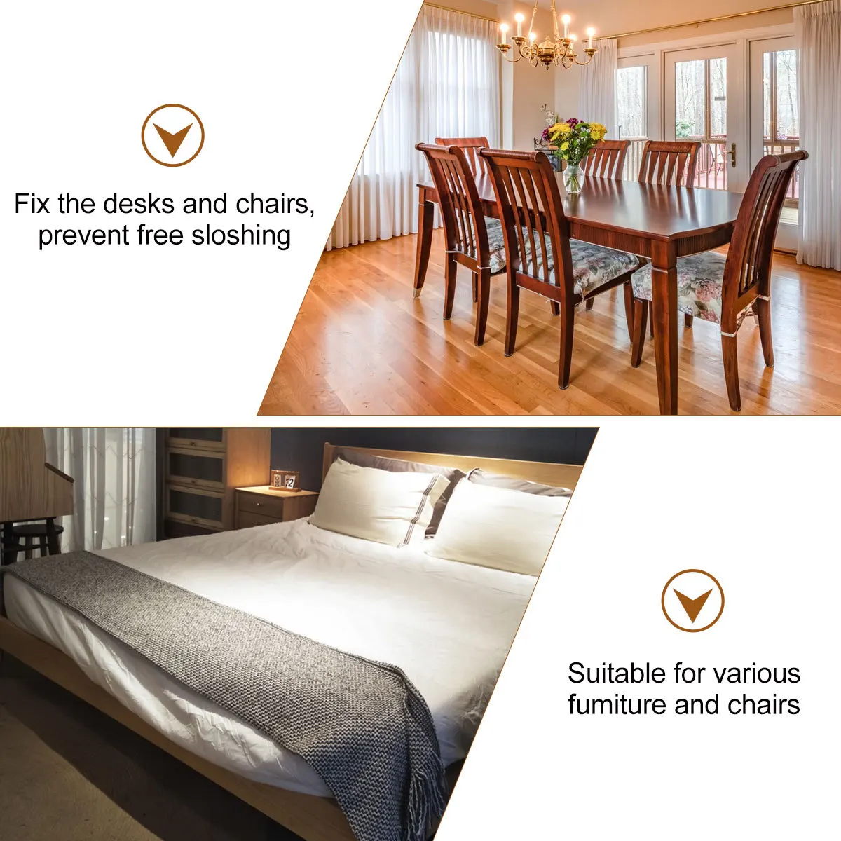 

130Pcs 3mm Felt Furniture Pads Non-Slip Self-Adhesive for Tables Chairs Stools Chair Sticker Table Sticker