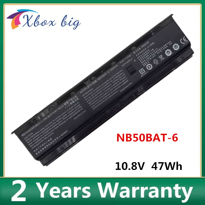 

NB50BAT-6 Laptop Battery For SHINELON HUIMIEZHE DD2 For CLEVO NB50TK1 NB50TJ1 NB50TL NB50TZ NB60TA 10.8V 47Wh