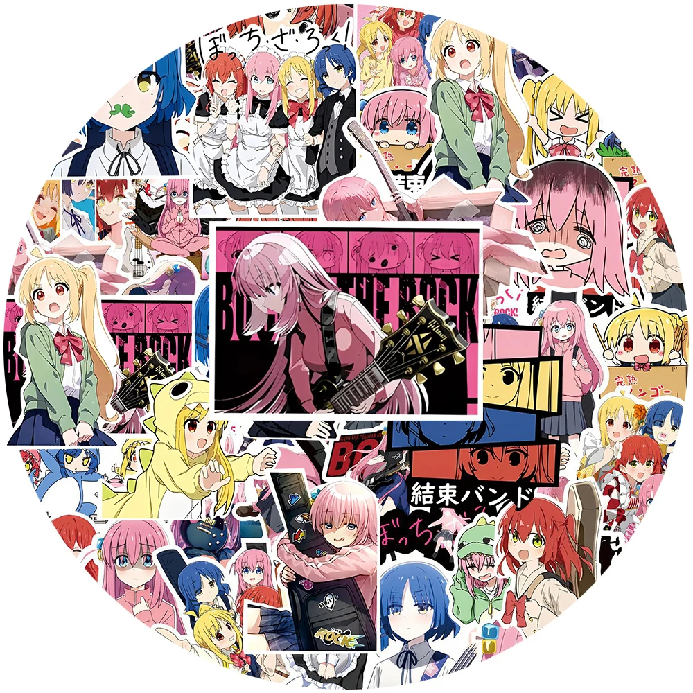 

10/30/75pcs Anime BOCCHI THE ROCK! Graffiti Stickers for Kids Cute Girl Gotoh Hitori Sticker Toys Gifts DIY Laptop Guitar Diray