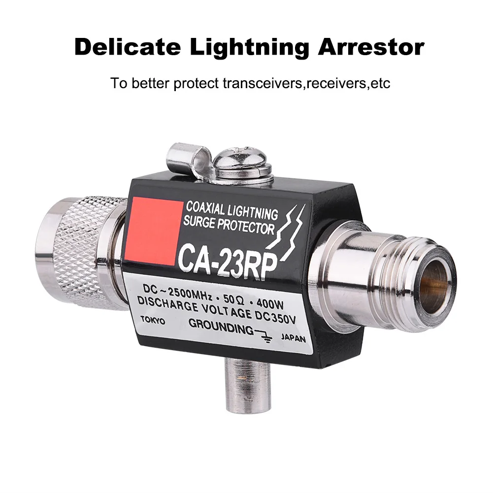 Lightning  Protector 50Ω DC-2500MHz N Connector 400W Coaxial Lightning   Protector Arrester Arrestor