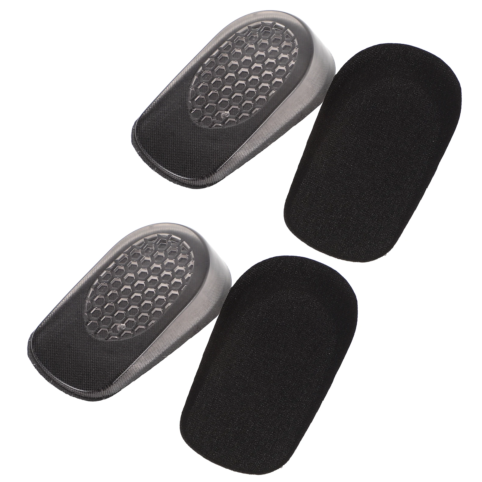 

4pcs Heightening Insoles Comfortable Elastic Silicone Heel Cushion Breathable Shoe Pad For Men Women