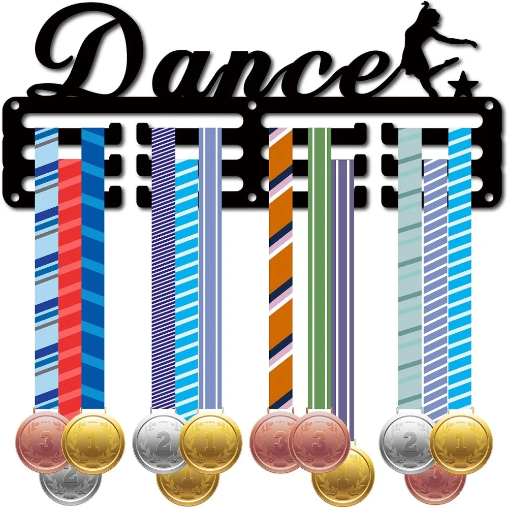 Dance Medal Hanger Display Medal Holder Rack Sports Metal Hanging Awards Iron Small Mount Decor Awards for Wall Home Badge