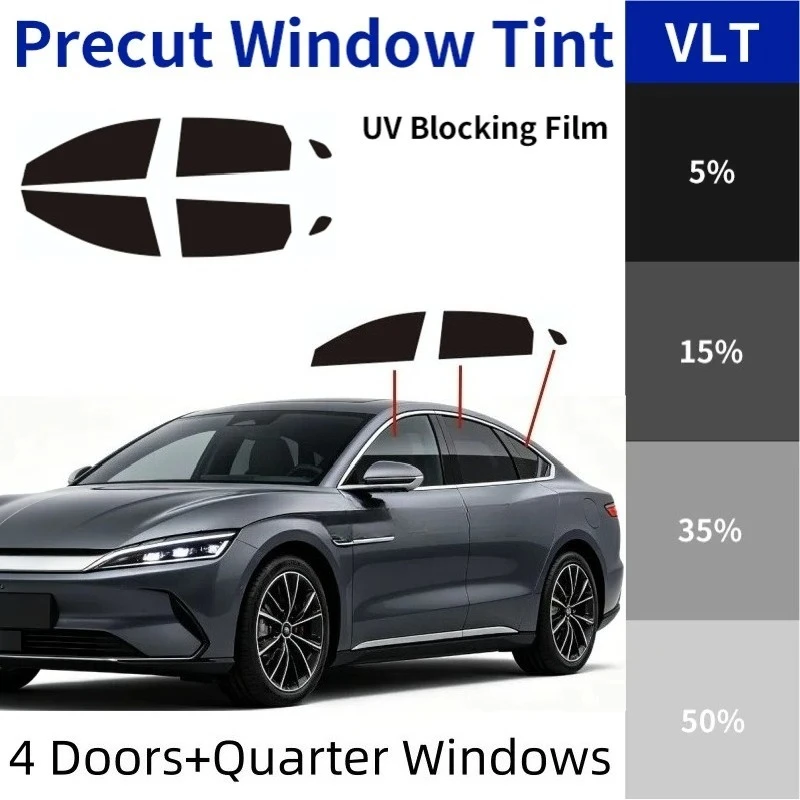 byd-seal-5-dm-i-ev-セダン用、カット済みのナノセラミック製窓フィルム。4ドア＋サイドウィンドウ用。紫外線・赤外線・熱を遮断し、プライバシー保護にもなるpetフィルム。