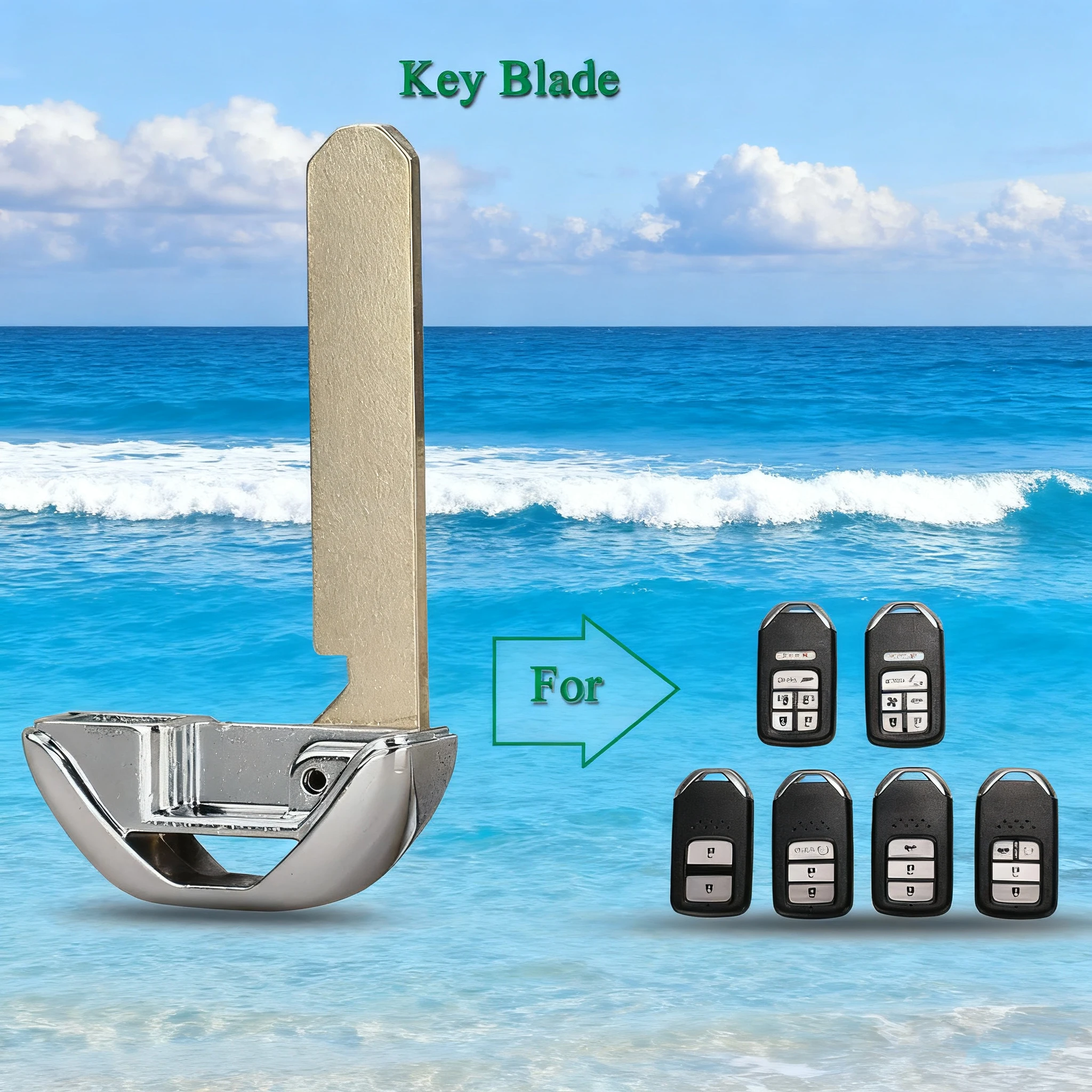 

Jingyuqin умный автомобильный брелок для ключей для Honda Accord Odysee Civic HR-V 2016-2018, замена аварийной вставки