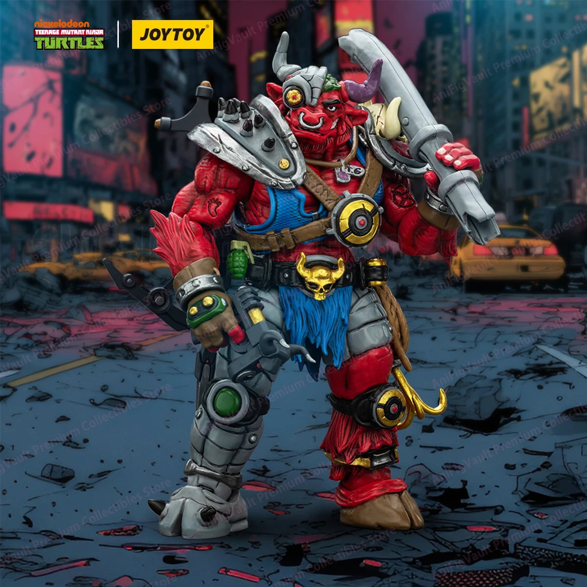 

【JOYTOY】1/18 Action Figure TMNT-Groundchuck Model Toy Collectible Model Decoration