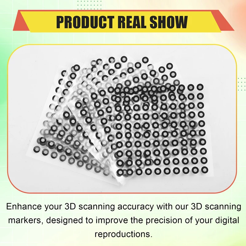 AA01-1000 Points 3D Scanning Mark Points Hand-Held 3D Scanner Reflects The Target Point Inside 3 Outside 6Mm For Metal Parts