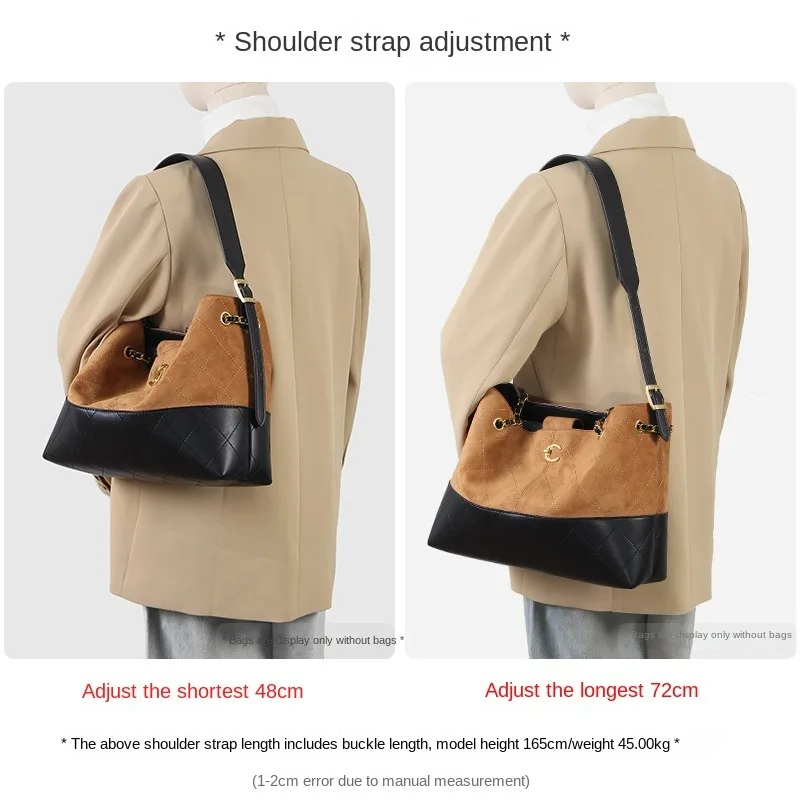 Leather Shoulder Strap For 25A Mini Bucket Bag Adjustable Crossbody Belt Hardware Gold Black Handbag Handle Accessories Part