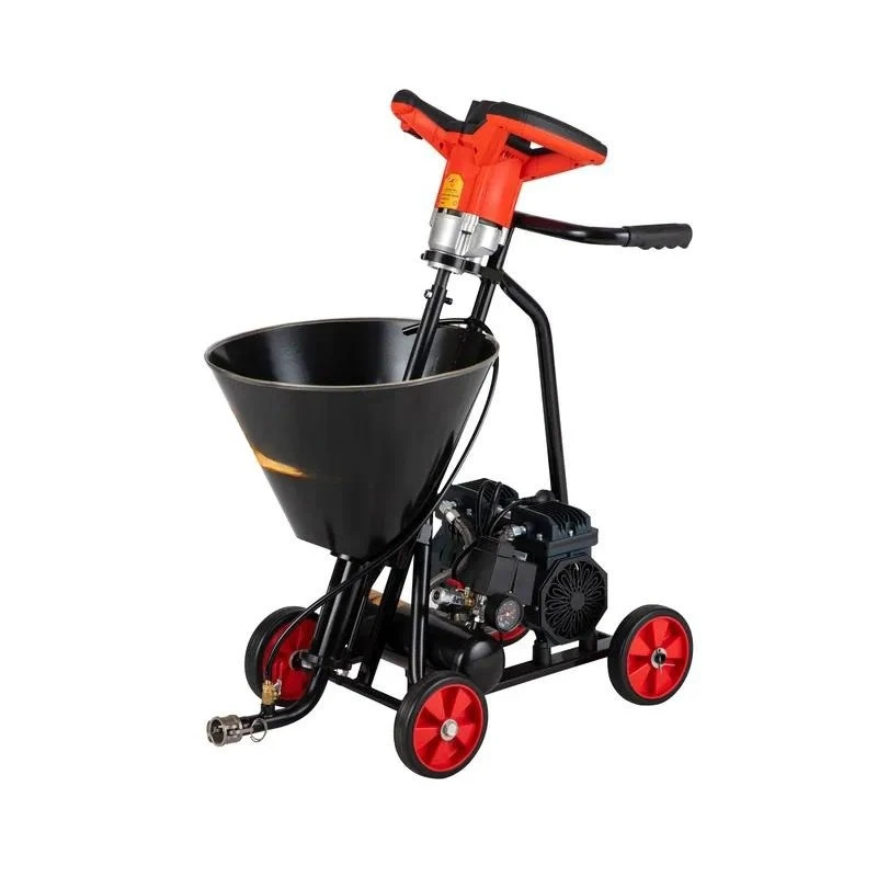 Waterproof and fireproof coating spraying machine motor, single air pump, 40L hopper capacity
