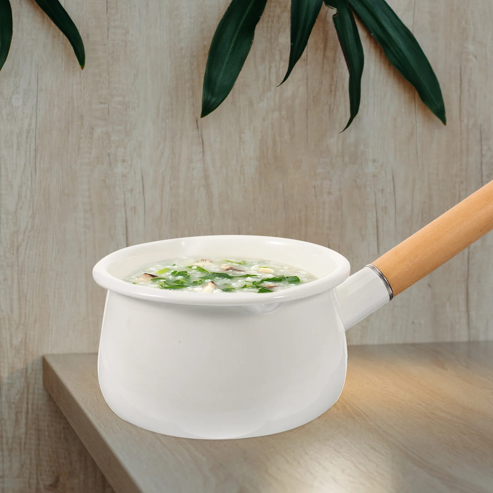 

Enamel Mini Milk Pot Small Saucepan Perfect for Heating Milk Sauces Gravies Chocolate Kitchenware Lightweight Flexible Suitable