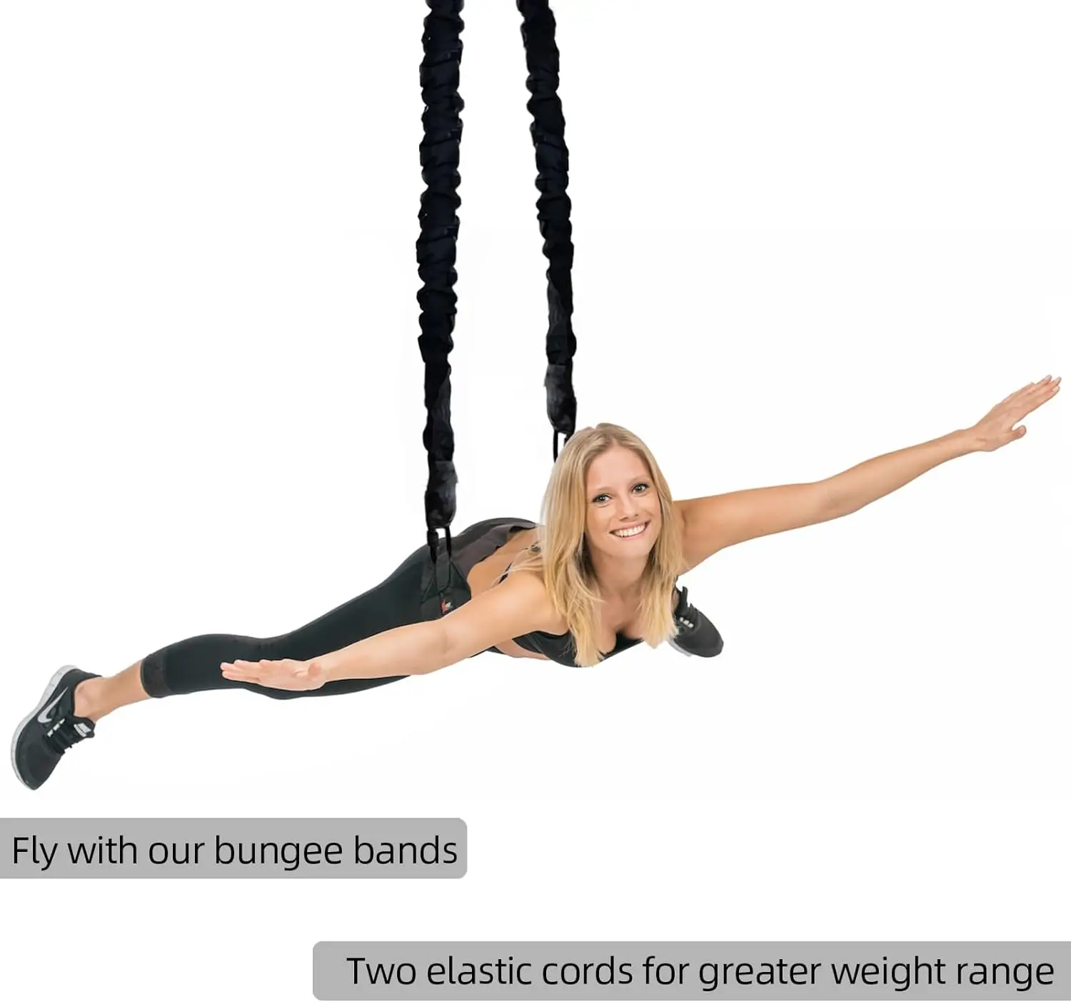 Heavy Duty Bungee Fitness Cord, Suspension Fitness Resistance Cord for in the Home Gym Include ONLY 1* Extra Bungee Cord