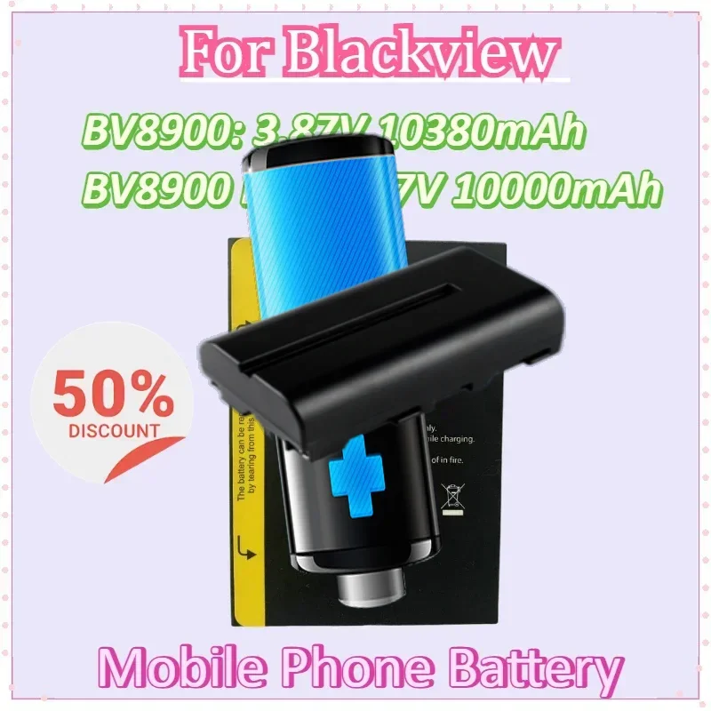 

Mobile Phone Battery for Blackview BV8900 3.87V10380mAh BV8900 Pro 10000mAh Helio P90 6.5"Repair Parts Batteries