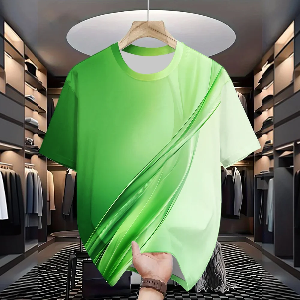 

3D printed T-shirt men's clothing summer casual street short sleeved top fun T-shirt