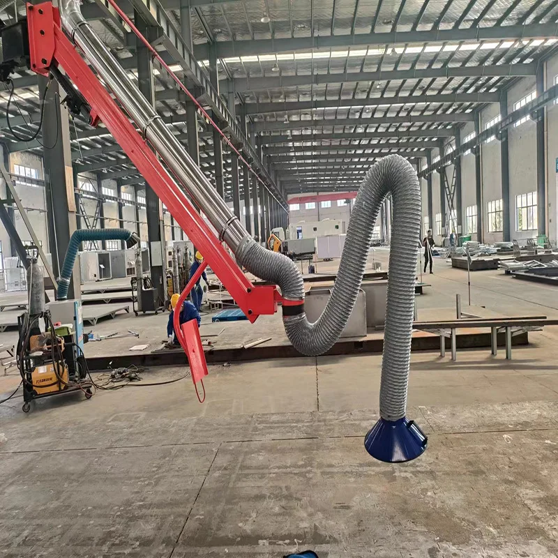 

Телескопическая очистка сварочного дыма и свободного подъема,