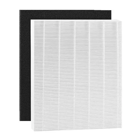 Filtre de remplacement pour purificateur d'air Winix D480, 1 HEPA + 1 filtres à charbon actif, Compatible avec D4, pièce # 1712-0100-00