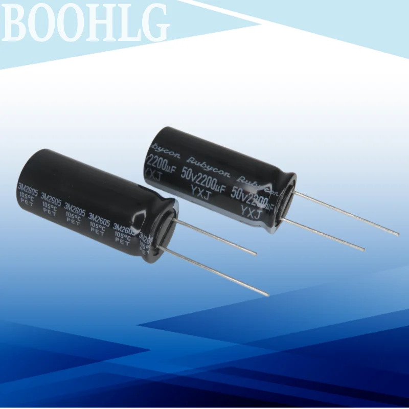 1pcs Imported Aluminum Electrolytic Capacitor 50V 2200UF 16x35 YXJ High Frequency and Long Life 16*35 50V 2200UF