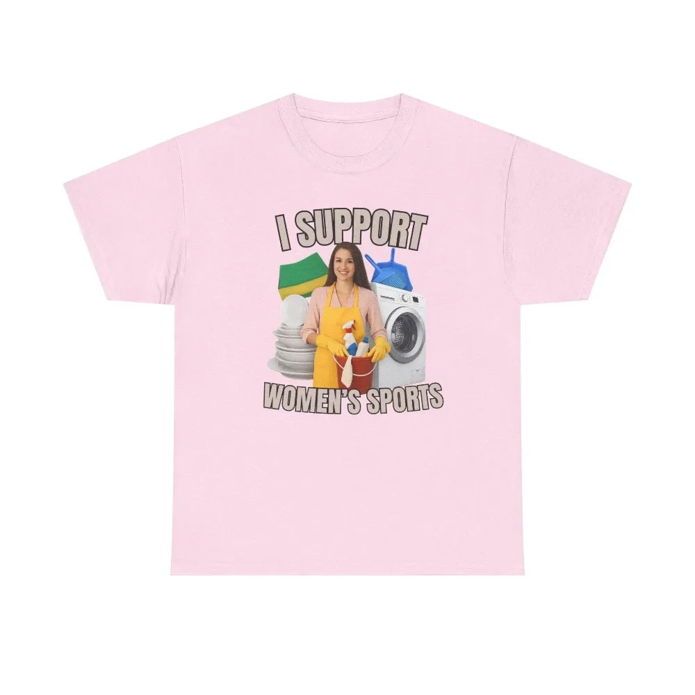 Herren-T-Shirt „I Support Women's Sports“, Unisex, Oversize-T-Shirt für Damen, Streetwear, lässig, kurzärmelig, lustiger sarkastischer Humor, Gen-Z-Humor – Detail 7
