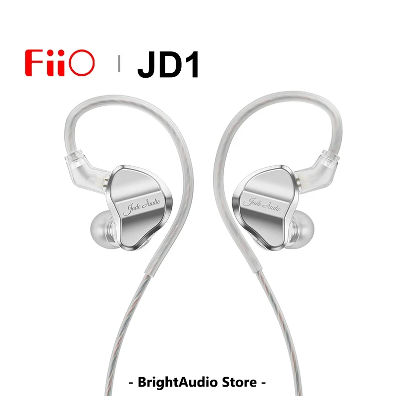 FiiO JD1 High Performance Dynamic Driver In-Ear Monitor Earphone IEM HIFI Bass stereo Headset Sport Gaming Earbuds with Mic