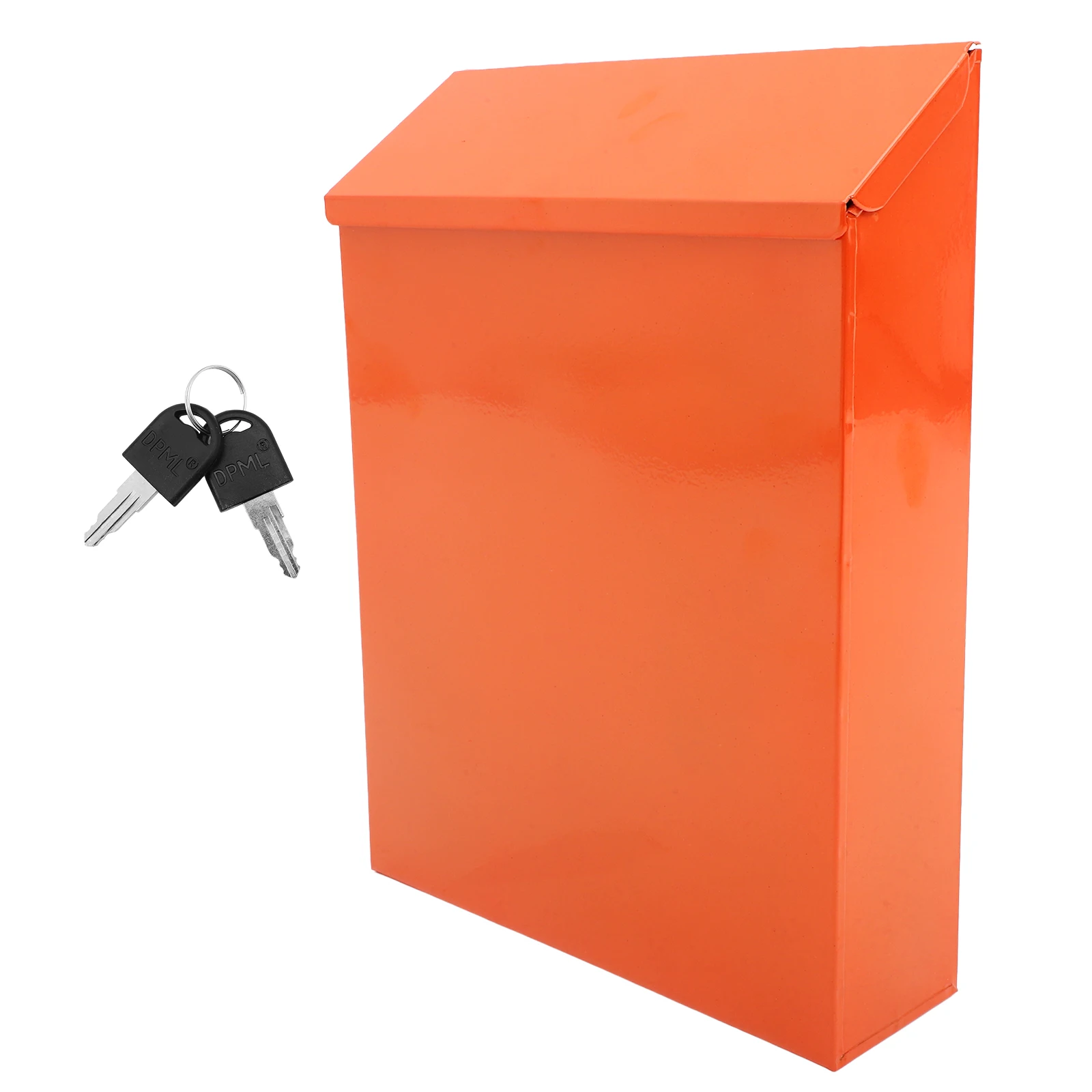 

Wall Mount Mailbox Iron Locking Retro Style Outdoor Home Metal mailboxes for outside Bright Color Weather Resistant Storage