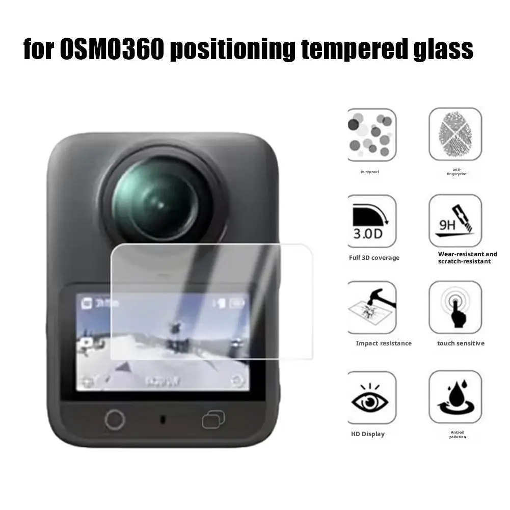 Screen Protector for dji OSMO360 Tempered Glass LCD Display Film Screen Protective Cover Ultra HD 9H Hardness Scratch Resistant