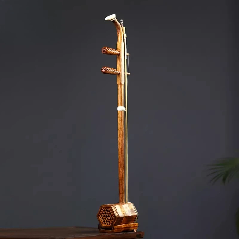 Erhu musical instrument authentic Hainan huanghuali wood old material genuine professional grade examination performance