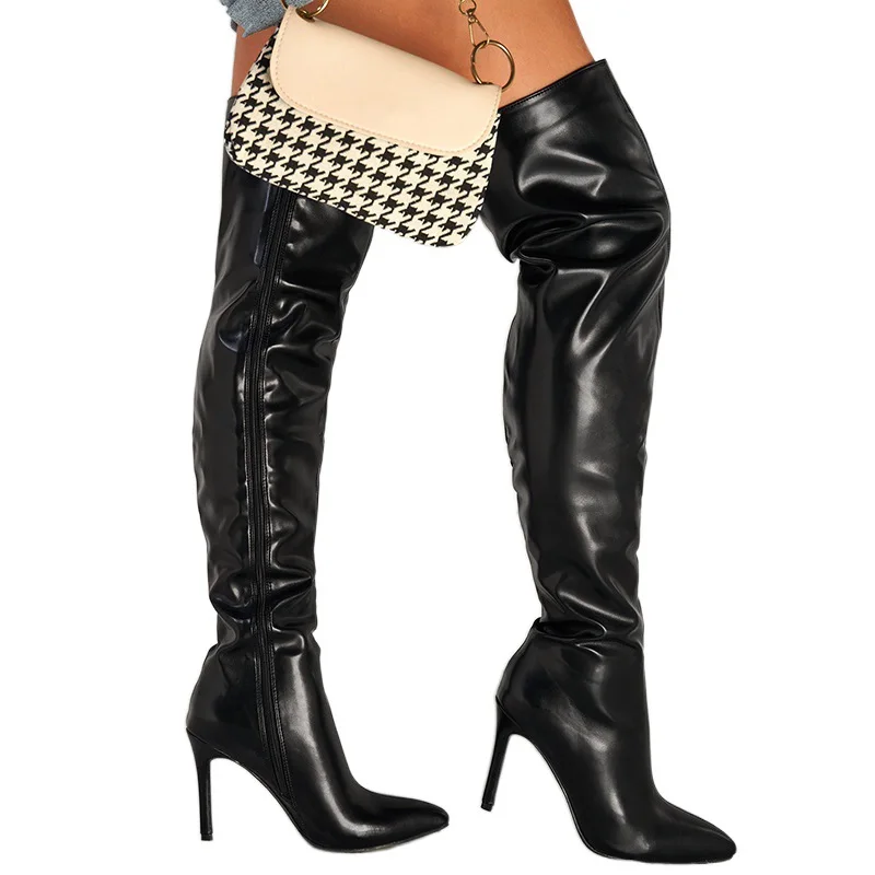 

New Fashion Stiletto High Boots Custom Casual Shoes Outdoor Street Runway Trendy