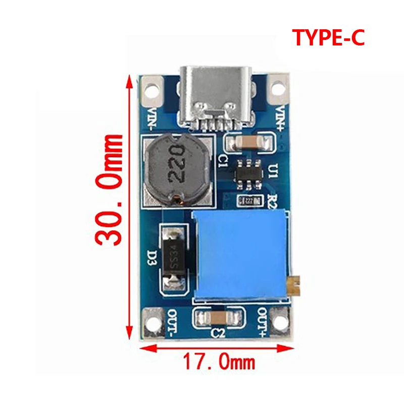 1PCS MT3608 DC-DC 스텝 업 컨버터 부스터 전원 공급 장치 모듈 부스트 스텝 업 보드 최대 출력 28V 2A