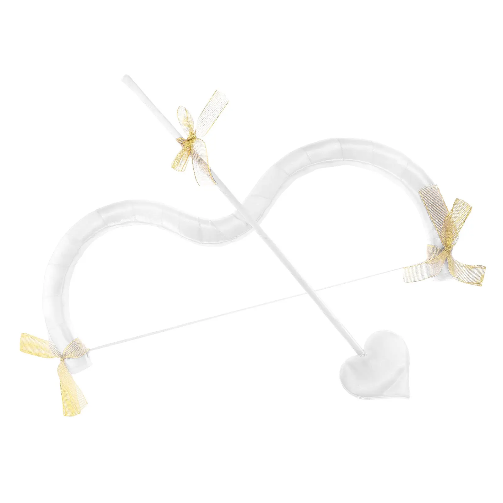 Mini Cupid Bow Arrow Set Valentines Halloween Cosplay Party Role Play Cupid Costume Accessories Women Heart Bow and Arrow