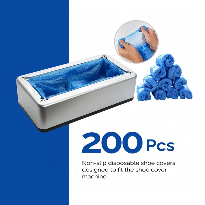 

Hospital Hotel Shoe Cover Dispenser Automatic Plastic Shoe Film Cover Machine Factory Shoe Cover Machine