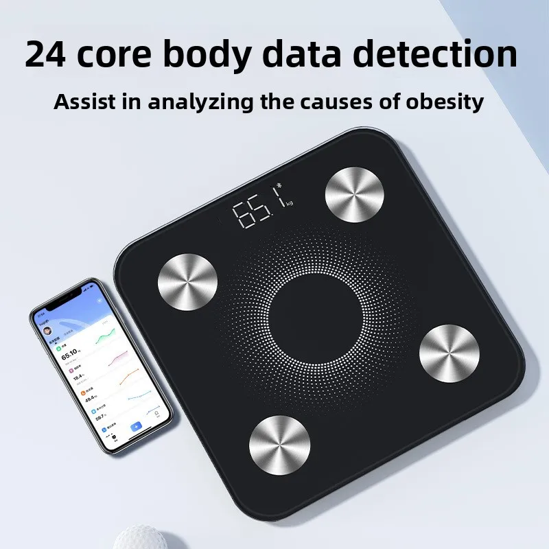 Precision Gym Professional Body Scale Charging Electronic Scale Intelligent Body Fat Scale Household Weighing