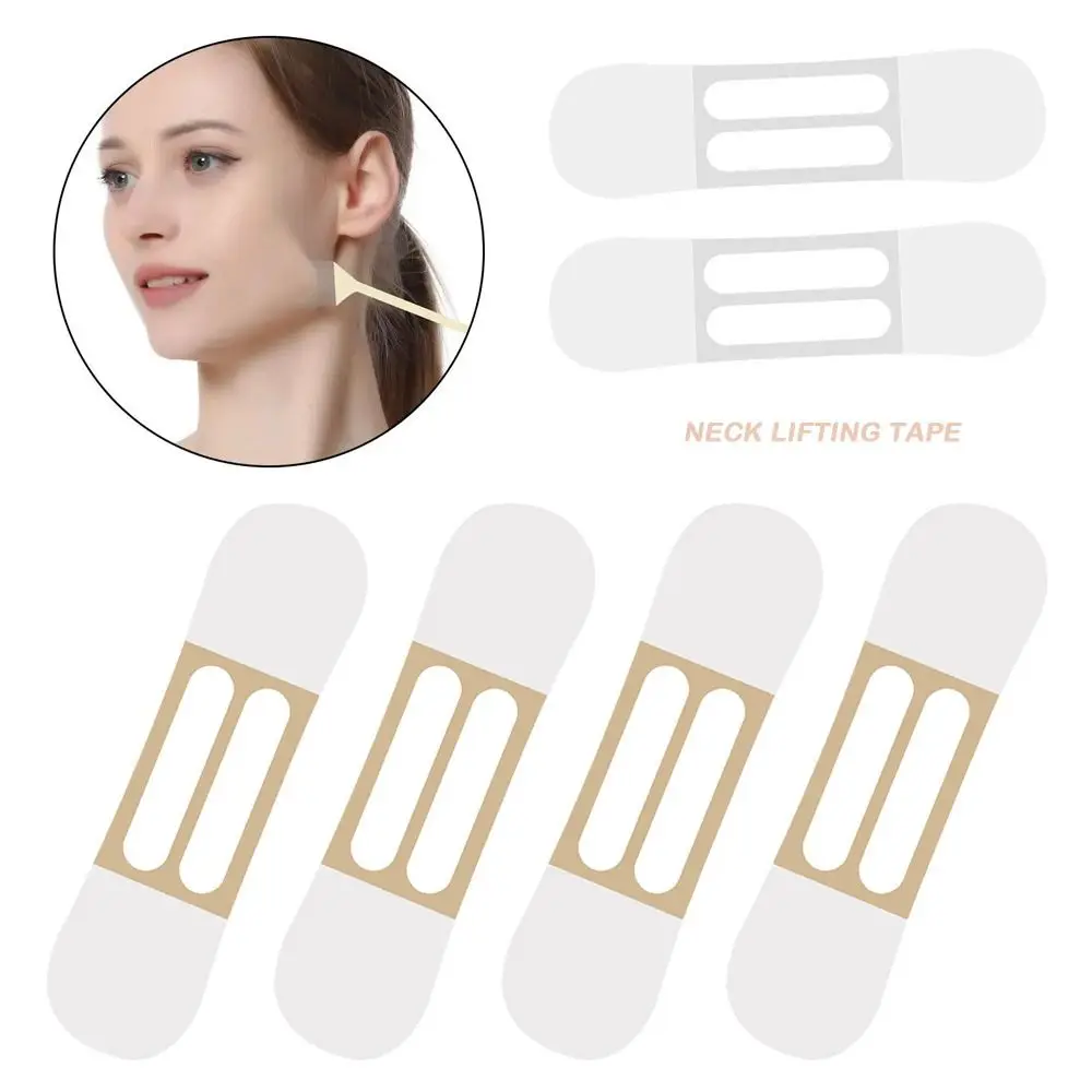 

10PCS NEW Waterproof Neck Lifting Tape Transparent Elasticity Invisible Tape Wrinkles Paper Fading Neck Wrinkle Removal Jaw Line
