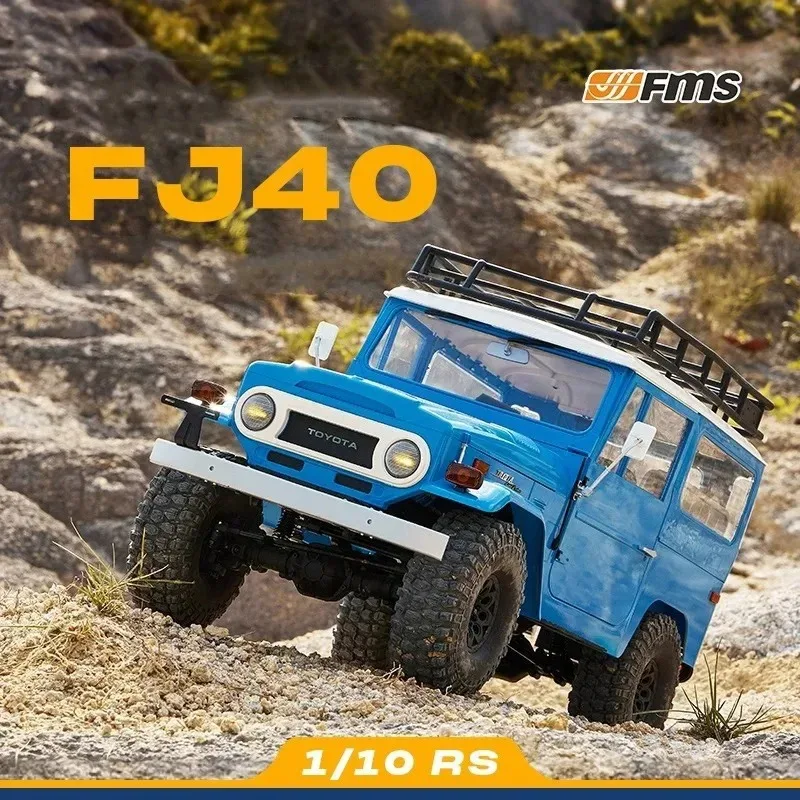 Fms RC Car 1:10 Toyota Land Cruiser FJ40 RS Radio Control Climbing Car 4AWD Drive Vehicle Ready To Run 1/10 Rochobby Model