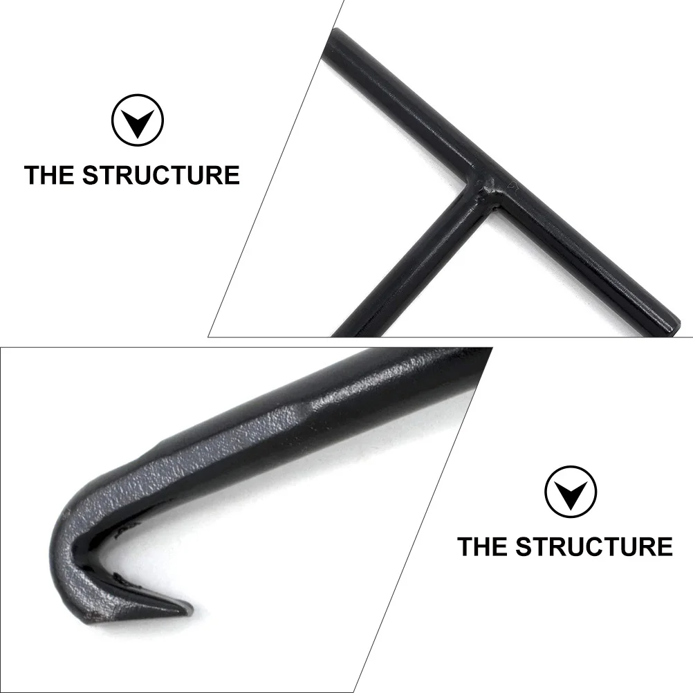 

2pcs Motorcycle Exhaust T-Hook Heavy Duty Steel Puller Tool Motorbike Accessories Tailpipe Spring Hook Practical Spring Hook For