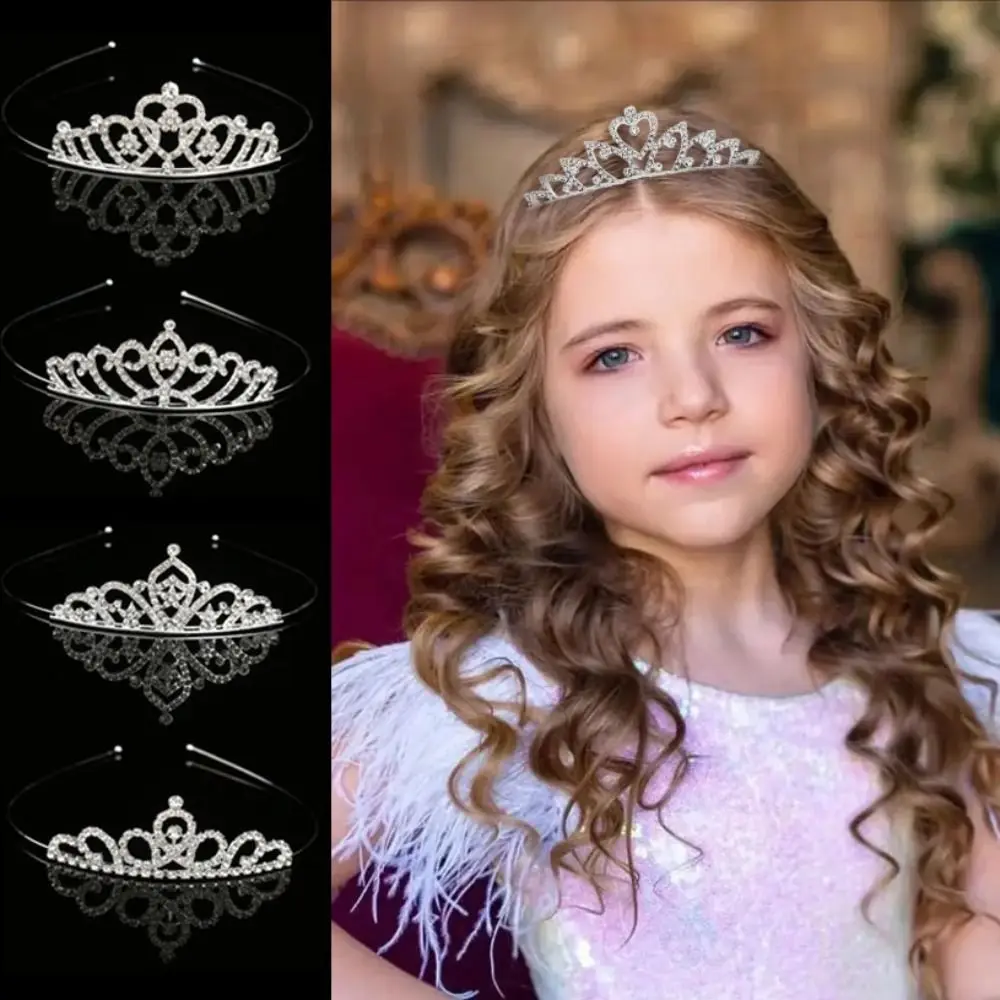 Beauty Rhinestone Crystal Wedding Tiaras Royal Hair Jewelry Queen Princess Crown Prom Party Fashion Bride Hair Accessories Girl