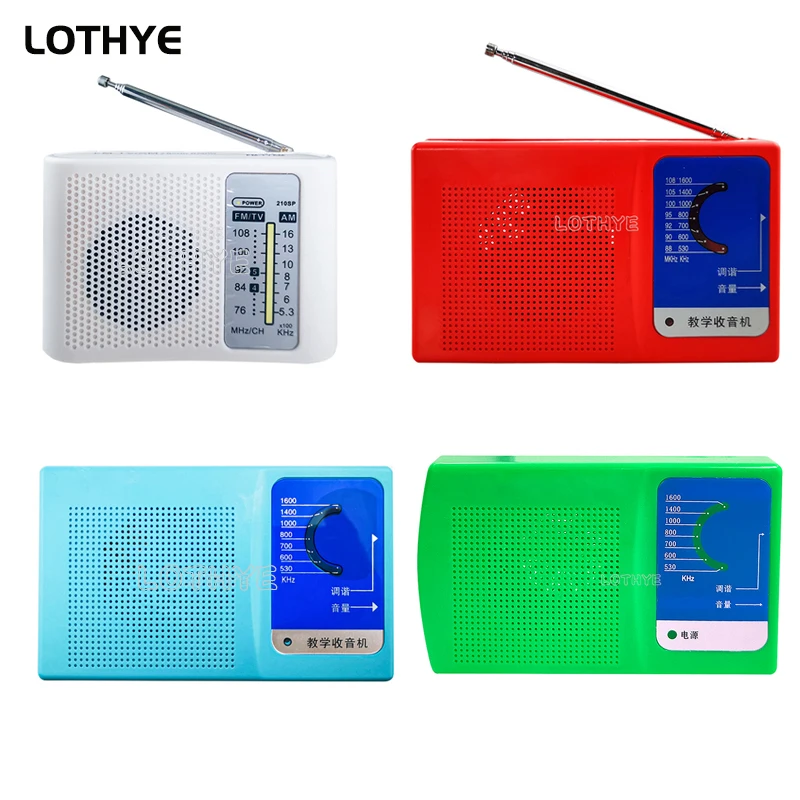 LOTHYE Multiple Types FM / AM Radio DIY Electronic Kit 6 / 7 Tube Radio Receiver Teaching Circuit Board Soldering Assembly Kit