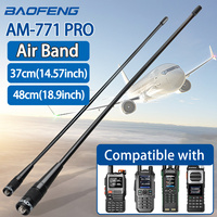 Baofeng Air Band Antenna AM-771 PRO SMA-Female 108-136MHZ Soft Whip 37cm/48cm Long Antenna With UV-32 AR-5RM Quansheng UV-K5 8