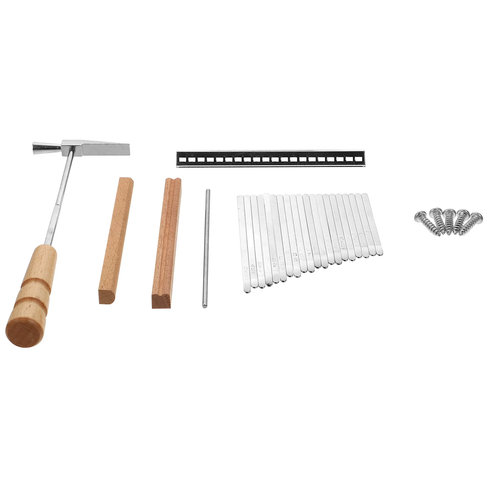 

Thumb Piano Set Instruments Tuning Key Harp Beginner Accessories Tool Kit Kalimba Small Steel Bar Keys Child