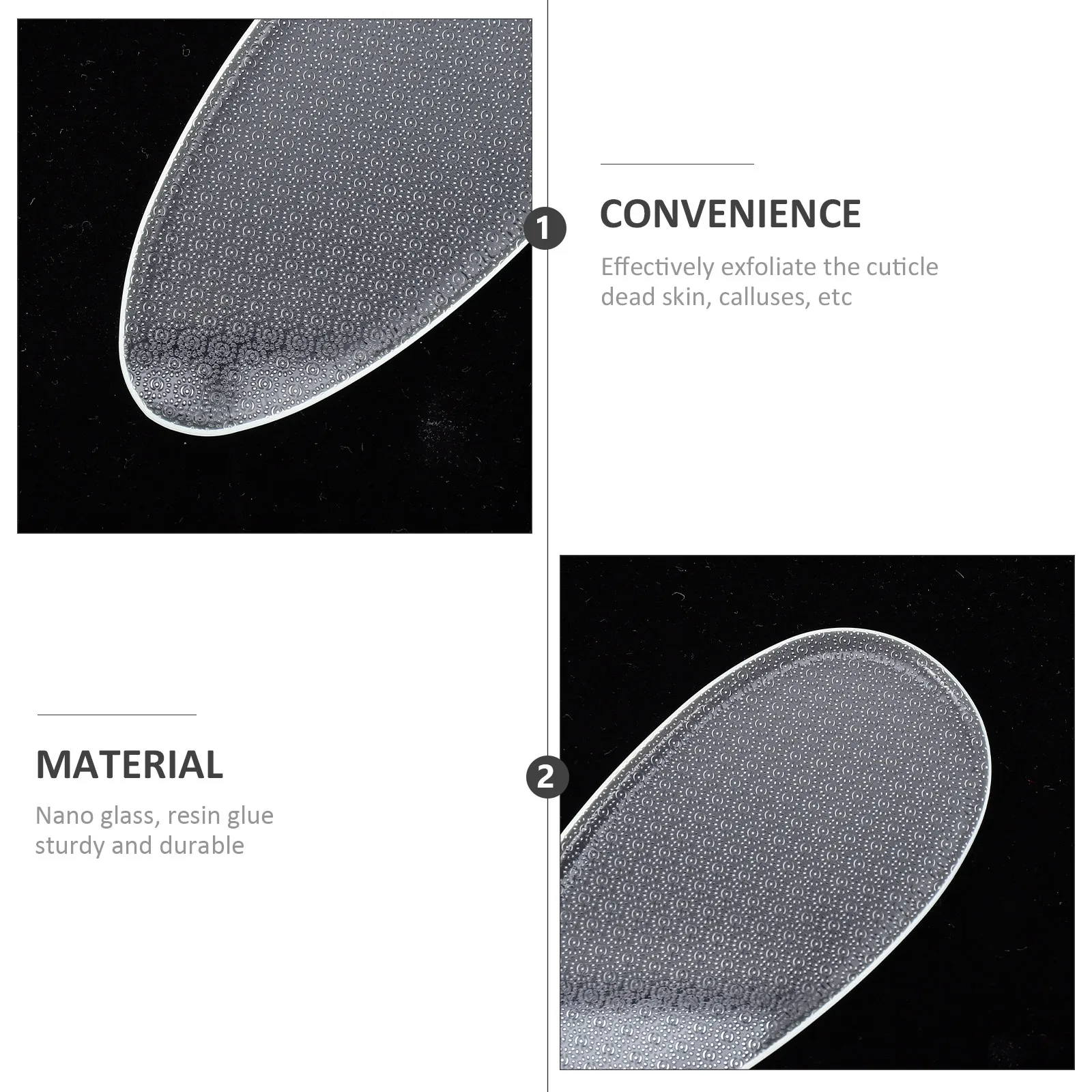 

Glass Foot File for Dead Skin Removal Professional Callus Remover Pedicure Tool Portable Foot Sole Exfoliating Trimmer