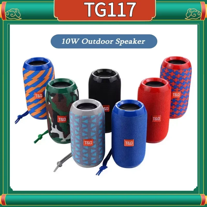 TG117 Portable Bluetooth Speaker Wireless Sound Box Stereo Surround Supports TF Radio Outdoor Hifi Sound Music PlayerGift-Worthy view 2