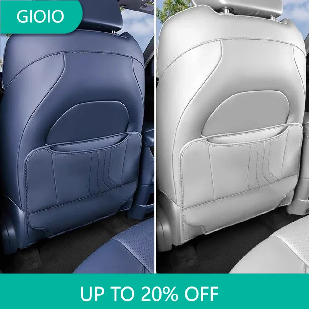 

For Geely EX5 Galaxy E5 2024 2025 Leather Car Front Seat Rear Anti Kick Dust Board Pad Frame Cover Trim Interior Accessories